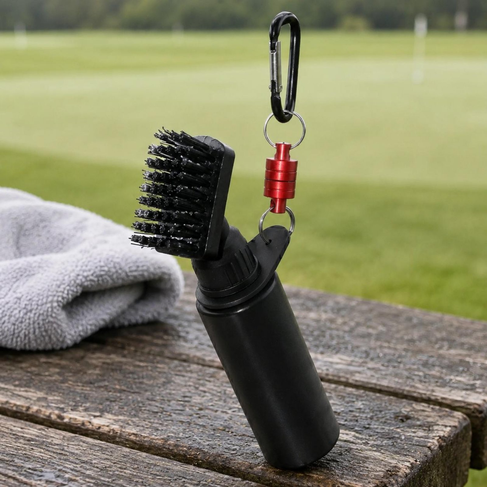 Golf Equipment To Improve Your Game - Press Spray Club Brush Two-Bristle Bristle