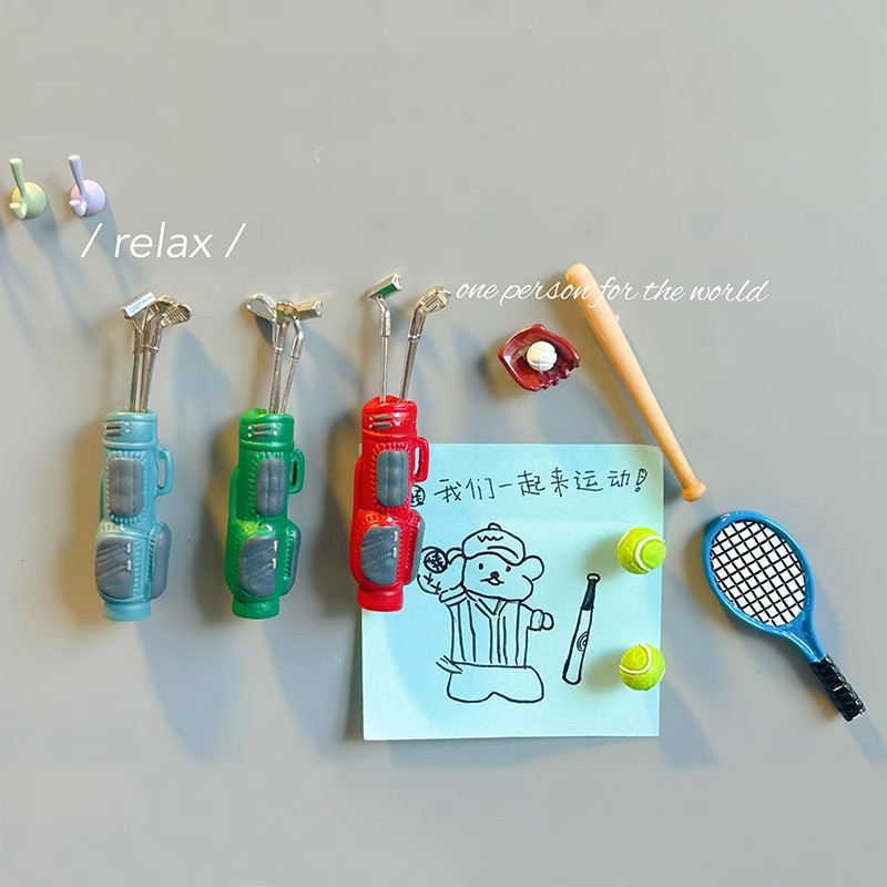 Sports Equipment Fridge Magnet - огляд і ціна Golf Equipment Photos