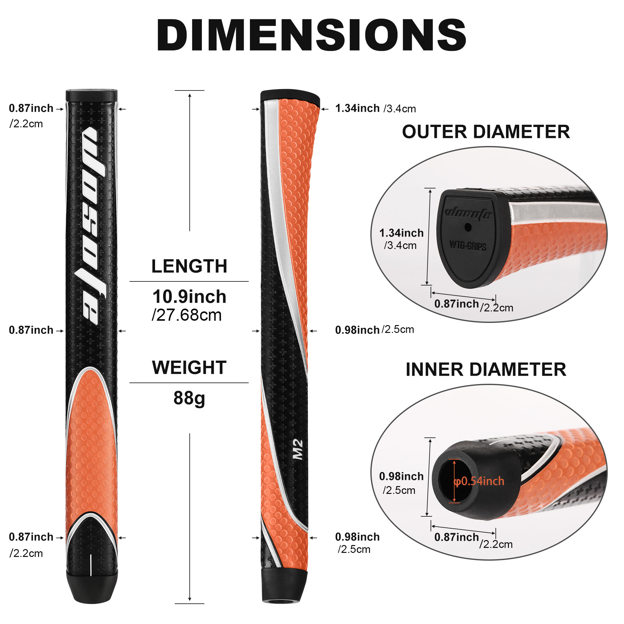 1pc Golf Club Grip, PU Lightwe - огляд і ціна Golf Equipment